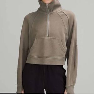 Lululemon scuba half zip in rover color